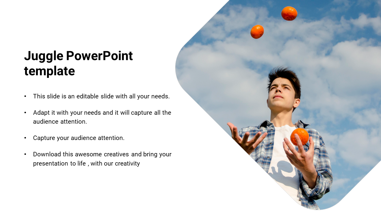 Juggle PowerPoint template